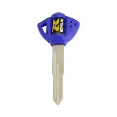 Suzuki GXS-R Motorcycle Chip Less Key, SZ17R Blue
