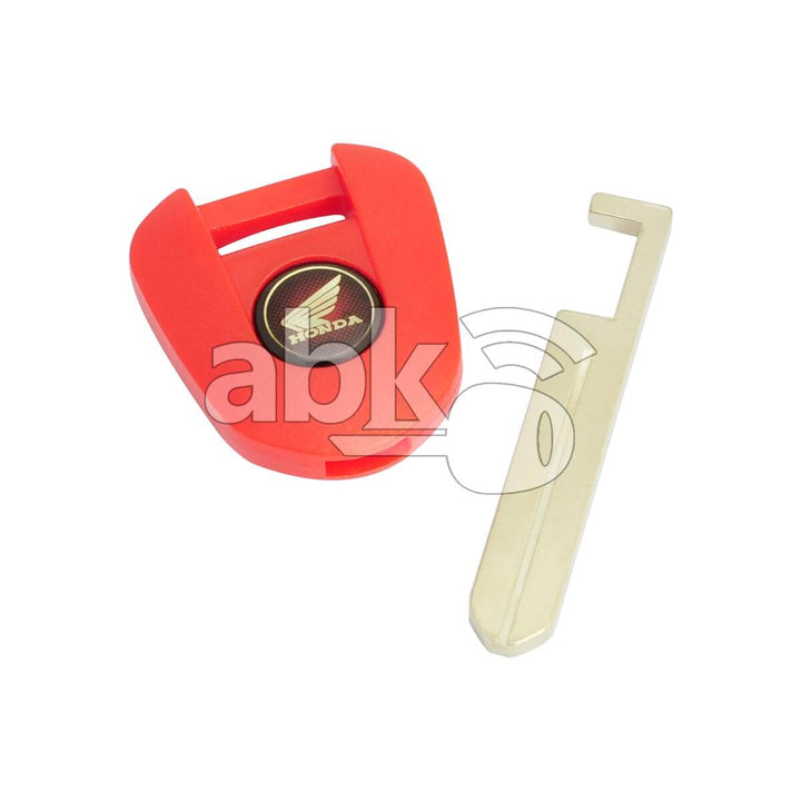 Honda Motorcycle Chip Less Key HON77 Red - ABK-2852 - ABKEYS.COM