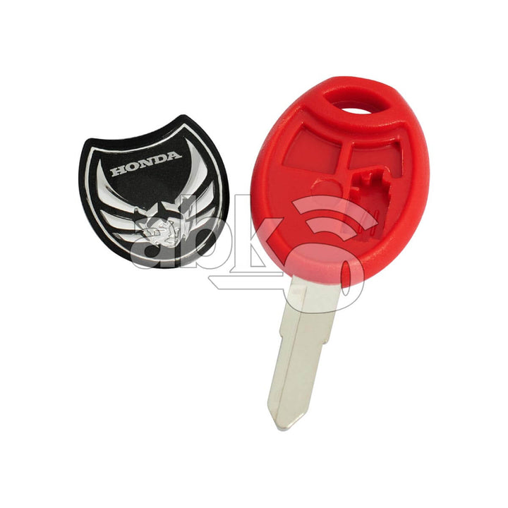 Honda Motorcycle Chip Less Key HON24 Red - ABK-2868 - ABKEYS.COM