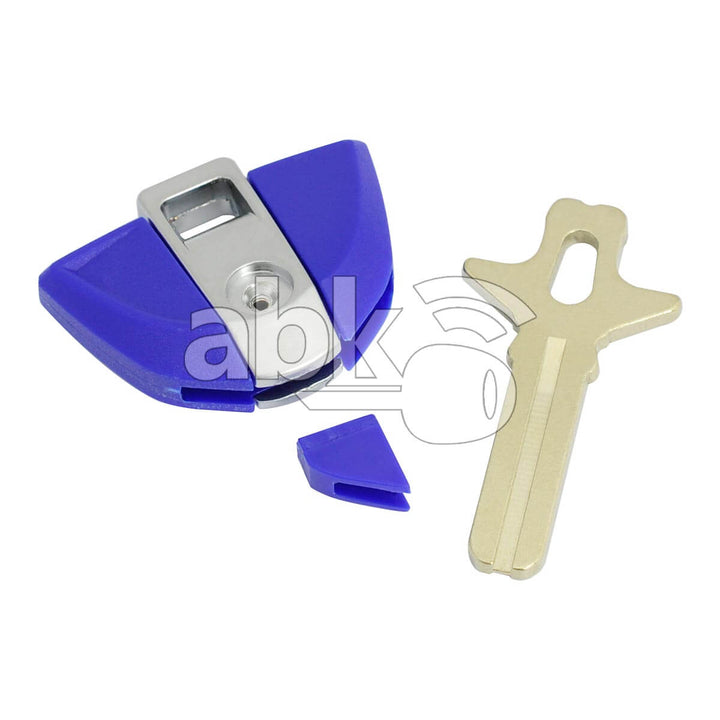 Bmw Motorcycle Chip Less Key BW9MH Blue - ABK-2872 - ABKEYS.COM