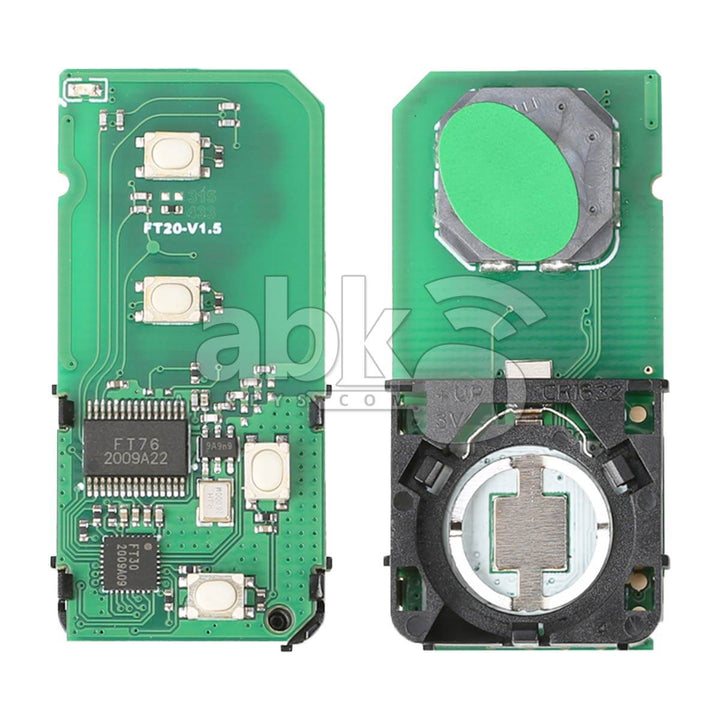 Lonsdor Toyota Smart Key PCB 3370B 314.35MHz 3370 P1-98 FCC ID: HYQ14AAB HYQ14AEM -