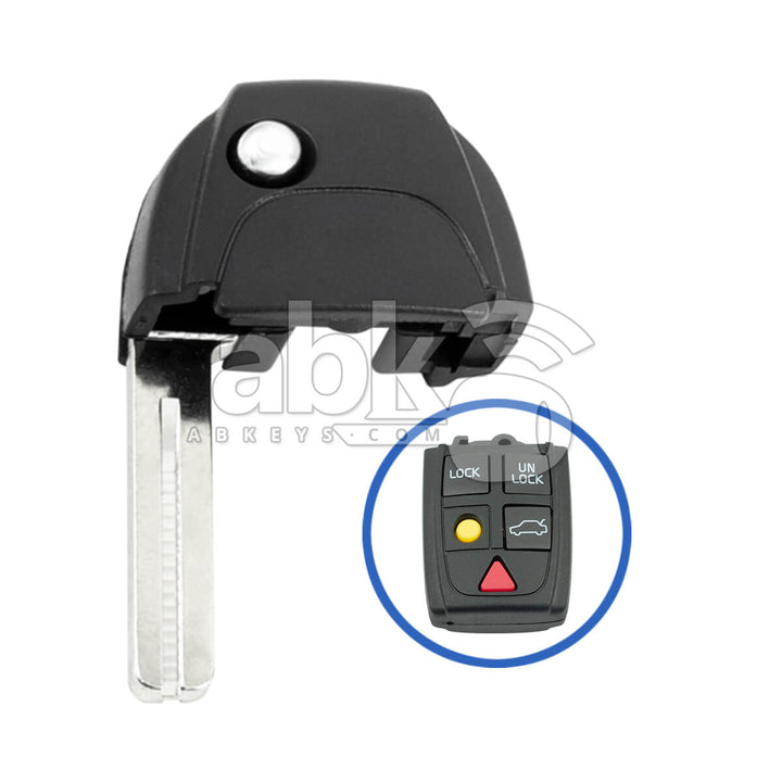 Volvo 2004+ Flip Remote Key Blade NE66 - ABK-3041 - ABKEYS.COM