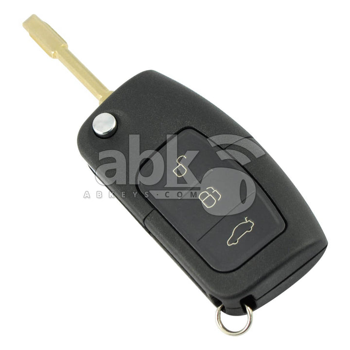 Ford Focus Mondeo 2004+ Flip Remote 3Buttons 1337641 1753886 434MHz 5WK48791 FO21 - ABK-3054 -