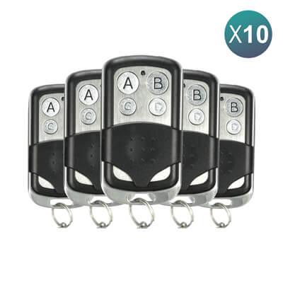 Controle Remoto Face To Face Copiador Código Fixo 4Botões 433MHz Design1 10 Unid Lote
