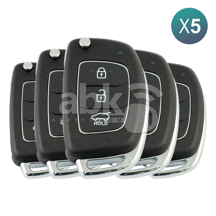 Genuine Hyundai Santa Fe 2012+ Flip Remote 5Pcs Offer 3Buttons 433MHz 95430-2W500 95430-2W501 -