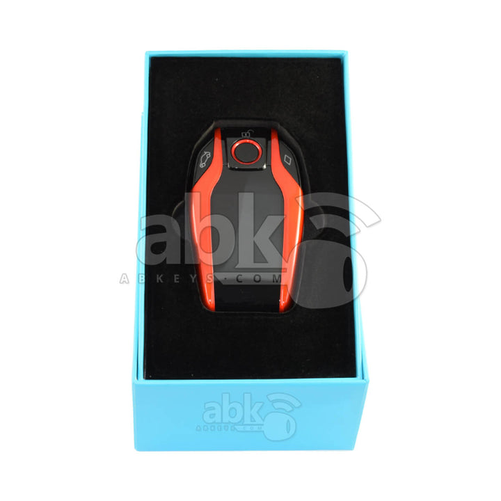LCD Universal Smart Key For All Brands BMW Style Red Color - ABK-3481-BM1-RED - ABKEYS.COM