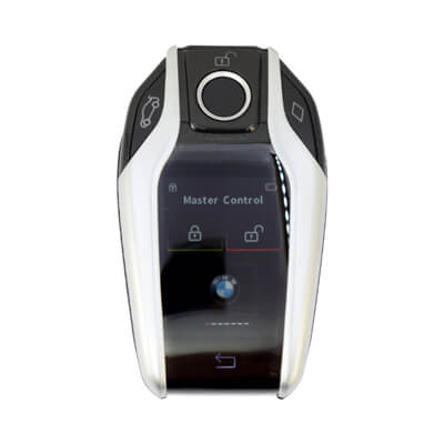Clé Intelligente LCD Universelle pour Toutes les Marques Style BMW Couleur Argent