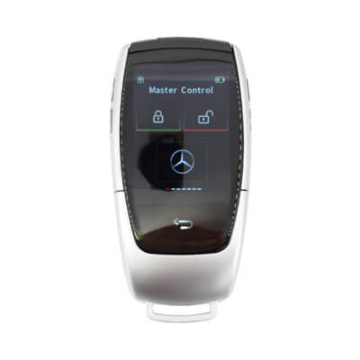 Mercedes Clé Intelligente LCD Universelle Pour Toutes Les Marques Style Couleur Argent