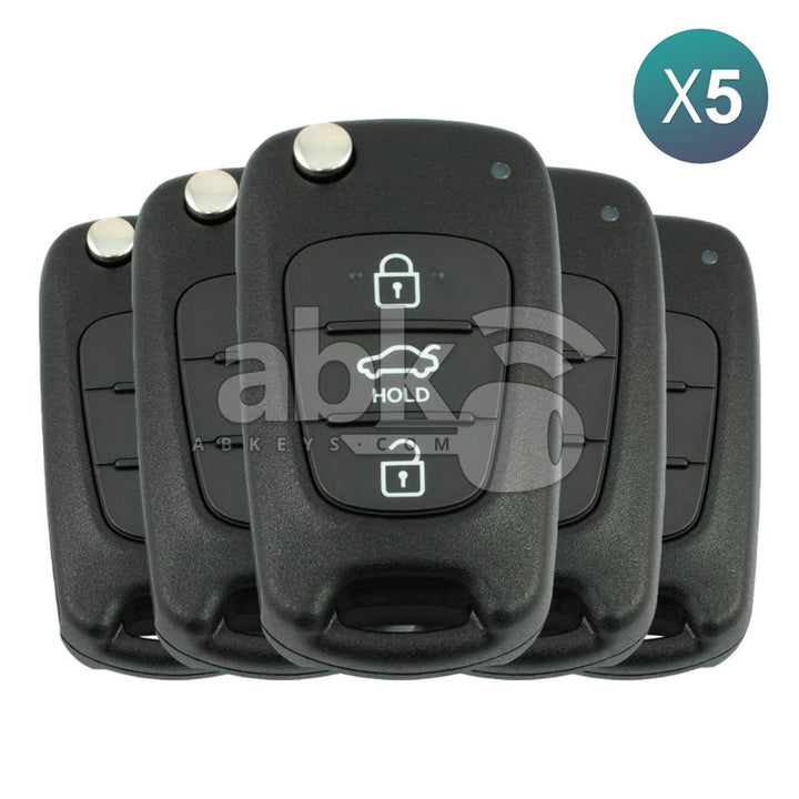 Genuine Kia Cerato 2010+ Flip Remote 5Pcs Offer 3Buttons RKE-4F04 433MHz 95430-1M250 - ABK-3569-OFF5