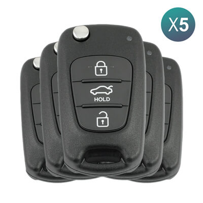 Оригинальный Kia Cerato 2010-2013 Выкидной Пульт 3Кнопки 95430-1M250 433MHz RKE-4F04 5 шт Комплект