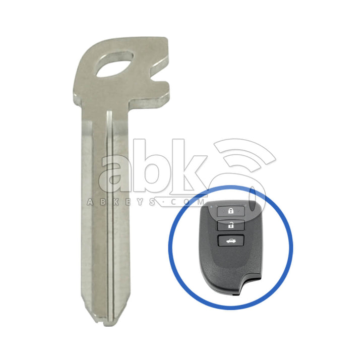Toyota 2013+ Smart Key Blade 69515-52180 TOY43 - ABK-3617 - ABKEYS.COM