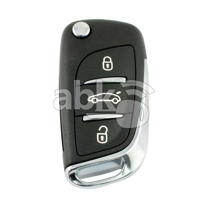 Genuine Citroen DS3 DS4 C4 2010+ Flip Remote 3Buttons 6490KF 433MHz VA2 - ABK-3657 - ABKEYS.COM