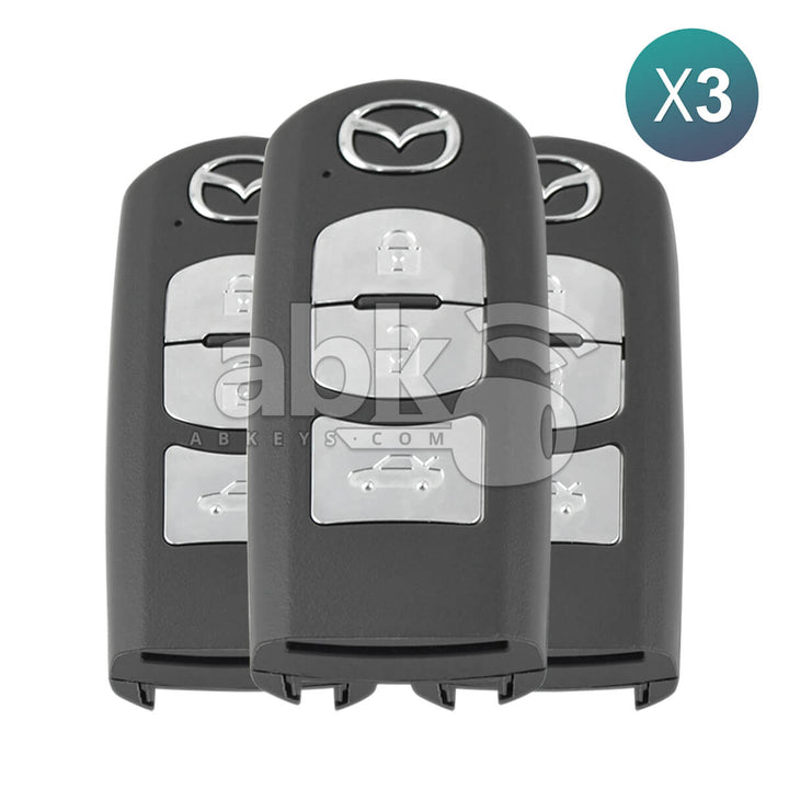 Genuine Mazda 3 6 2014+ Smart Key 3Pcs Bundle 3Buttons GHY1-67-5DY 433MHz SKE13E-01 - ABK-3749-OFF3