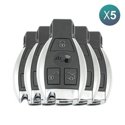 Llave Inteligente Mercedes Benz, 3Botones, 433MHz 5 Uds Lote