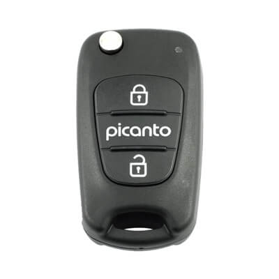 Оригинальный Выкидной Дистанционный Ключ Kia Picanto 2011-2015, 2Кнопки 95430-1Y300 433MHz, SEKS-KM10TX