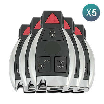 Llave Inteligente Mercedes Benz, 4Botones, 315MHz 5 Uds Lote
