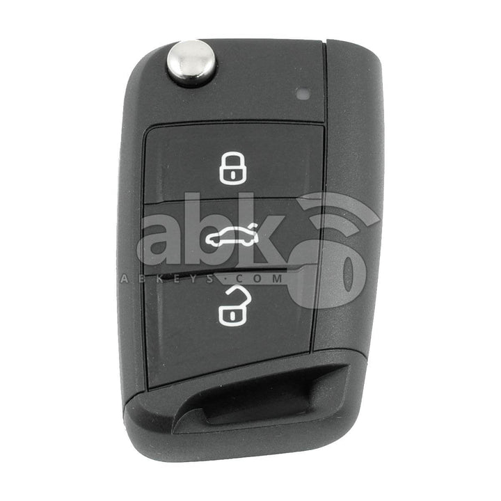 Genuine Volkswagen Golf7 Tiguan 2013+ Flip Remote 3Buttons 5G0 959 753 433MHz - ABK-3886 -
