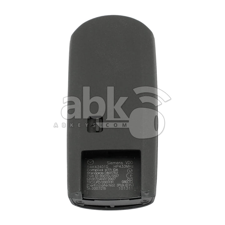 Genuine Mazda CX-5 2015+ Smart Key 2Buttons 433MHz 5WK43401D - ABK-3979 - ABKEYS.COM
