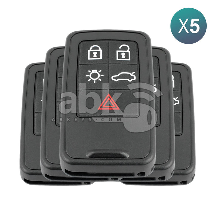 Volvo S60 S80 V40 V60 V70 XC70 2007+ Smart Key 5Pcs Offer 5Buttons 434MHz - ABK-4125-OFF5 -