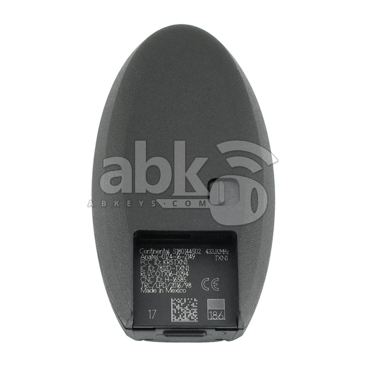 Genuine Nissan Kicks 2016+ Smart Key 3Buttons 285E3-5RA0A 433MHz KR5TXN1 - ABK-4178 - ABKEYS.COM