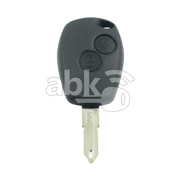 Renu Clio Duster Logan Sandero Trafic 2005+ Key Head Remote 2Buttons 433MHz NE72 - ABK-4186 -