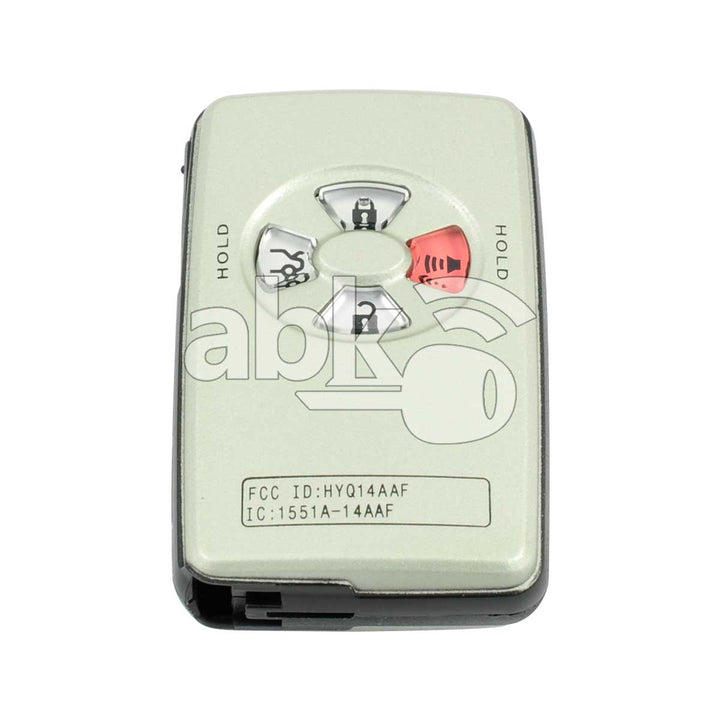 Toyota Avalon 2005+ Smart Key Cover 4Buttons Light Gray - ABK-4292 - ABKEYS.COM