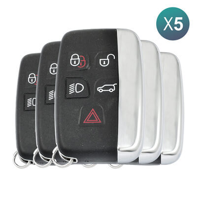 Llave Inteligente Range Rover Sport, Vogue, Evoque 2010+, 5Botones 5E0U40247 433MHz, KOBJTF10A 5 Uds Lote