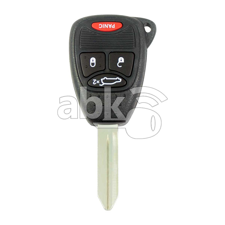 Jeep Chrysler Dodge Key Head Remote 4Buttons 433MHz CY22 - ABK-4436 - ABKEYS.COM