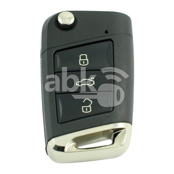 Volkswagen MQB 2014+ Flip Remote Cover 3Buttons HU66 - ABK-4449 - ABKEYS.COM