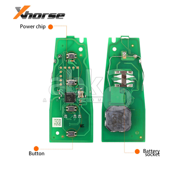 Xhorse Universal Smart Key XSPS01EN Porsche Style XM38 4Buttons Red - ABK-4488-XSPS01EN - ABKEYS.COM