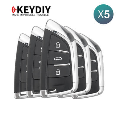 KeyDiy KD Clé Intelligente Universelle Série ZB Style BMW Avec 3Boutons ZB02-3 5 pièces Lot