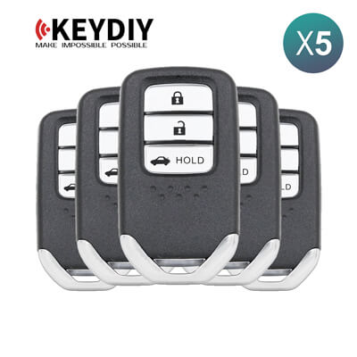 KeyDiy KD Clé Intelligente Universelle Série ZB Type Honda Avec 3Boutons ZB10-3 5 pièces Lot