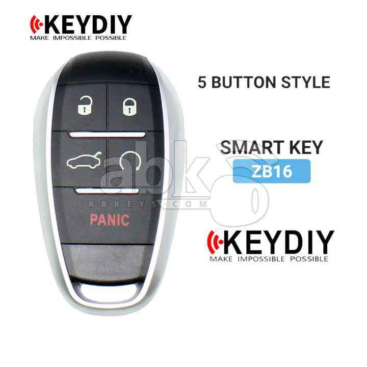 KeyDiy KD Universal Smart key ZB Series Alfa Romeo Type With 5Buttons ZB16 - ABK-4499-ZB16 -
