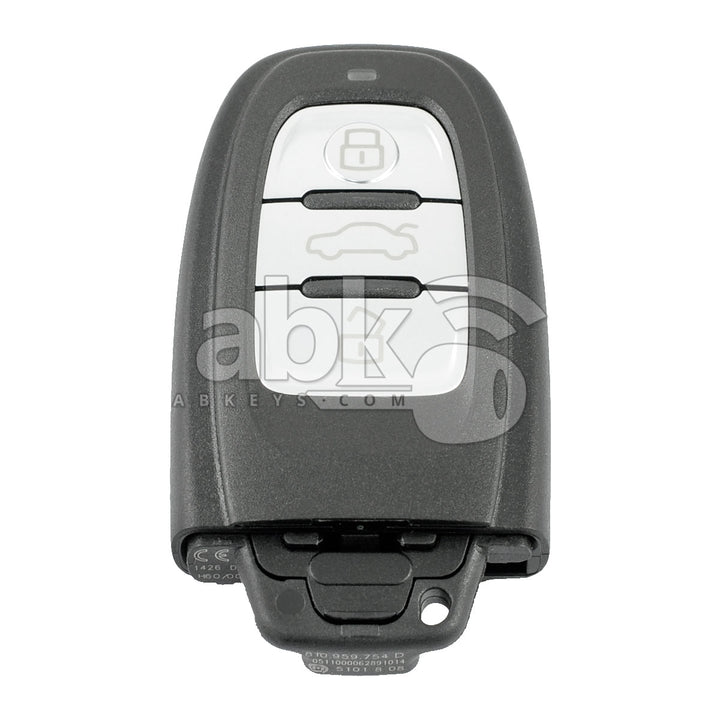 Genuine Audi A4 A5 A6 A8 Q5 BCM2 2008+ Smart Key 3Buttons 4G0 959 754 F 433MHz Keyless Go - ABK-4676