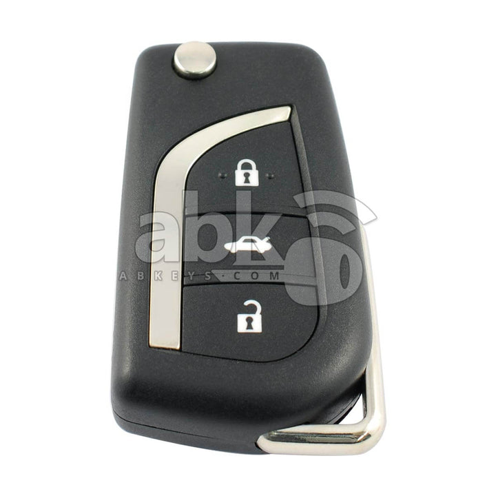 Genuine Toyota Corolla Auris 2013+ Flip Remote 3Buttons 89070-02830 433MHz CE0682 VA2 - ABK-4769 -