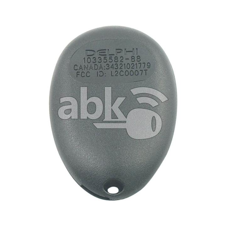 Chevrolet Gmc Pontiac 2002+ Remote Control Cover 2/4Buttons - ABK-482 - ABKEYS.COM