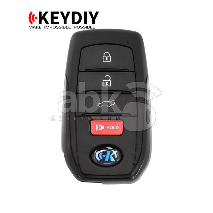 KeyDiy TB01-4 Toyota Universal Smart Key 4Buttons With 8A Transponder - ABK-5092-TB01-4 - ABKEYS.COM