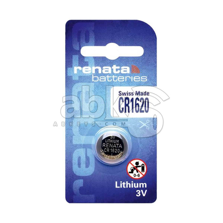 Renata Remote Battery CR1620 For Remotes & Smart Keys - ABK-540-1620 - ABKEYS.COM