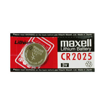 Batería Remota Maxell CR2025 para Mandos y Llaves Inteligentes