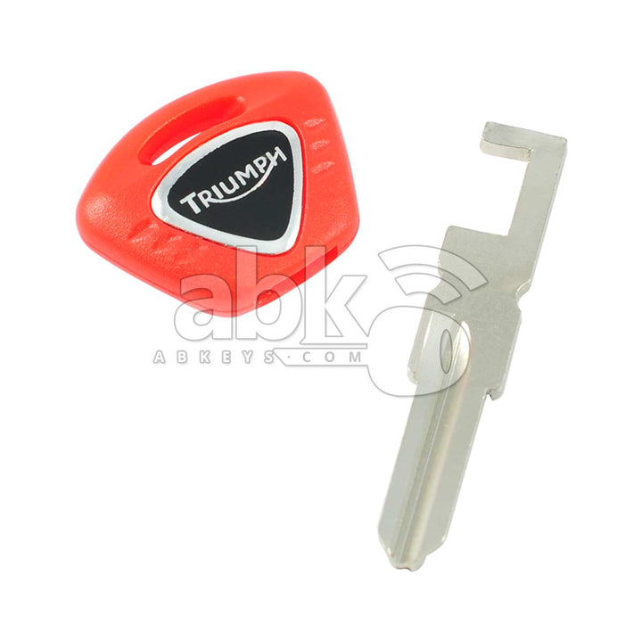 Triumph Motorcycle Key ZD24R Red - ABK-736 - ABKEYS.COM