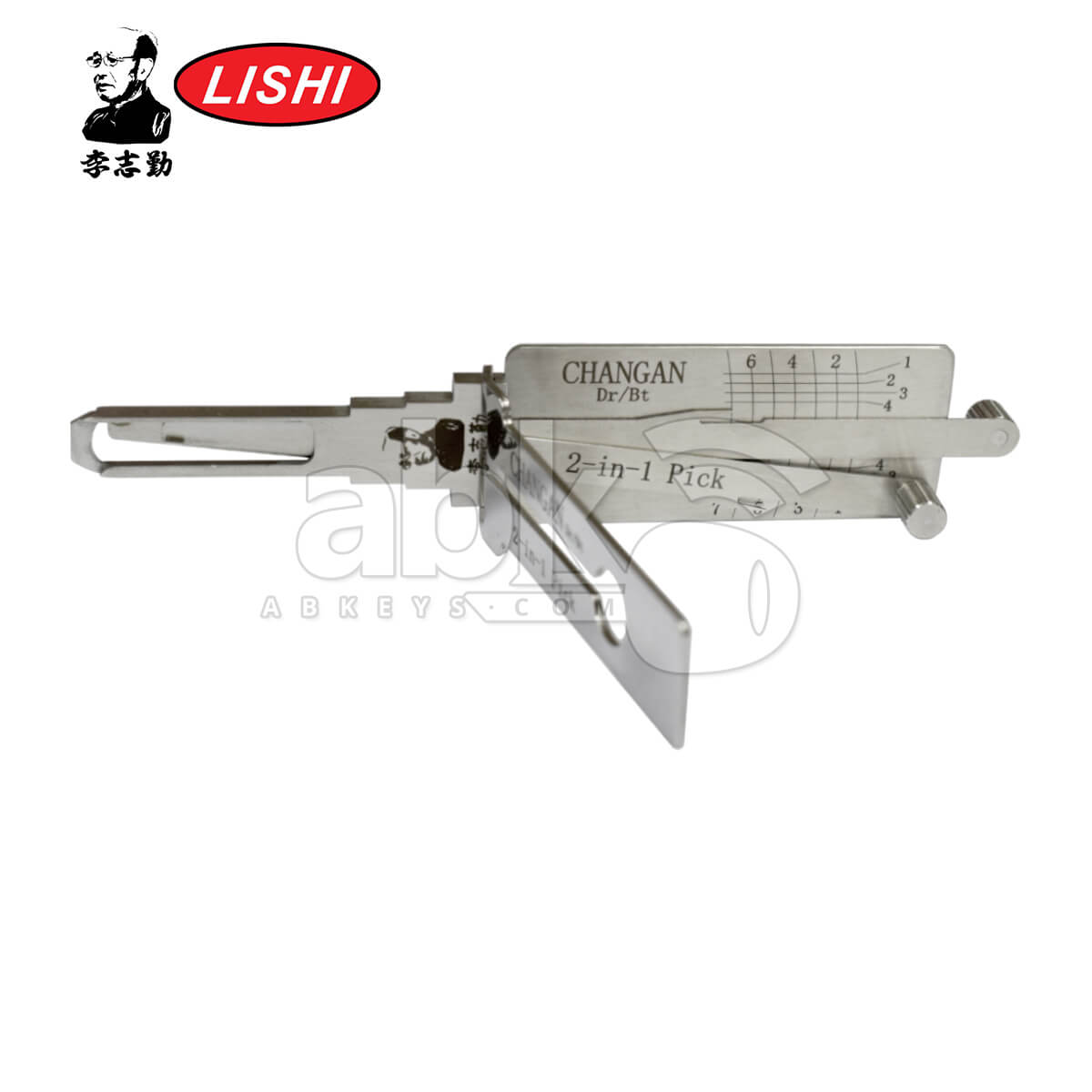 Original Lishi Changan 2 in 1 Pick & Decoder for Changan Laser Key Lishi Tool   ABK 1006