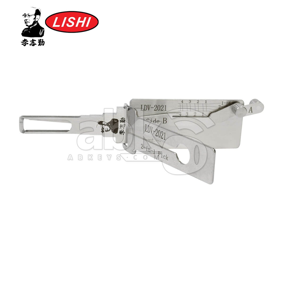 Original Lishi LDV 2021 + 2 in 1 Pick & Decoder for LDV Laser Key Lishi Tool   ABK 1007   ABKEYS