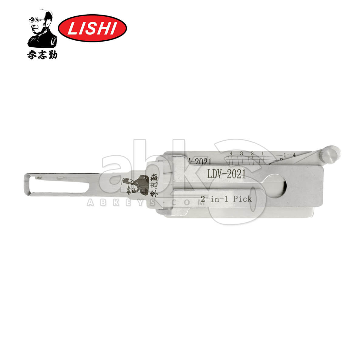 Original Lishi LDV 2021 + 2 in 1 Pick & Decoder for LDV Laser Key Lishi Tool   ABK 1007   ABKEYS