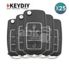 KeyDiy KD Universal Remote B Series Volkswagen Type B01-3-LUXURY-BLACK 25Pcs Bundle -