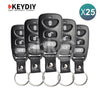 KeyDiy KD Universal Remote B Series Hyundai Kia Type With 3Buttons B09-3 25Pcs Bundle -