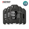 KeyDiy KD Universal Remote B Series Honda Type With 3Buttons B10 - 3 5Pcs Bundle - ABK - 1010 - B10