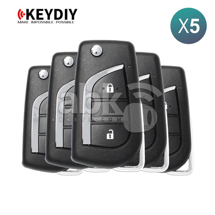 KeyDiy KD Universal Remote B Series Toyota Type With 2Buttons B13-2 5Pcs Bundle
