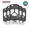 KeyDiy KD Universal Remote B Series Audi Type With 3Buttons B27 - 3 5Pcs Bundle - ABK - 1010 - B27