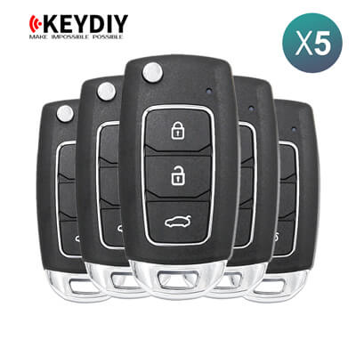 KeyDiy KD Mando Universal Serie B Tipo Hyundai Con 3Botones B28 5 Uds Lote