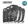 KeyDiy KD Universal Remote NB Series Peugeot Citroen Type With 3Buttons NB11 5Pcs Bundle -